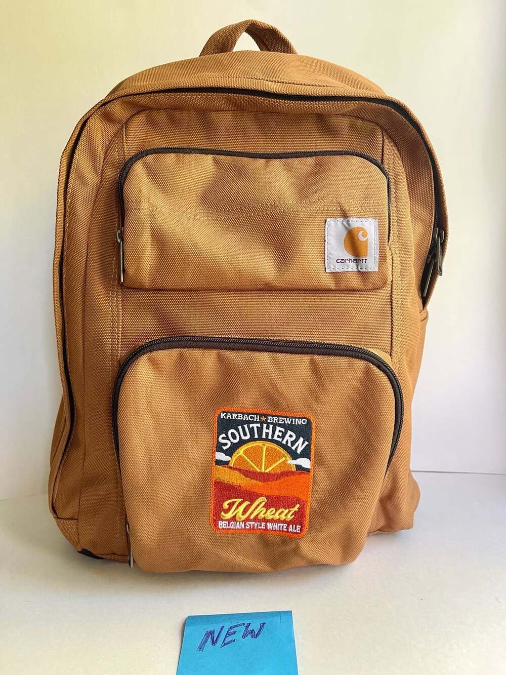 Carhartt 28L Dual-Compartment Backpack Brown Karbach Brewing Southern Wheat